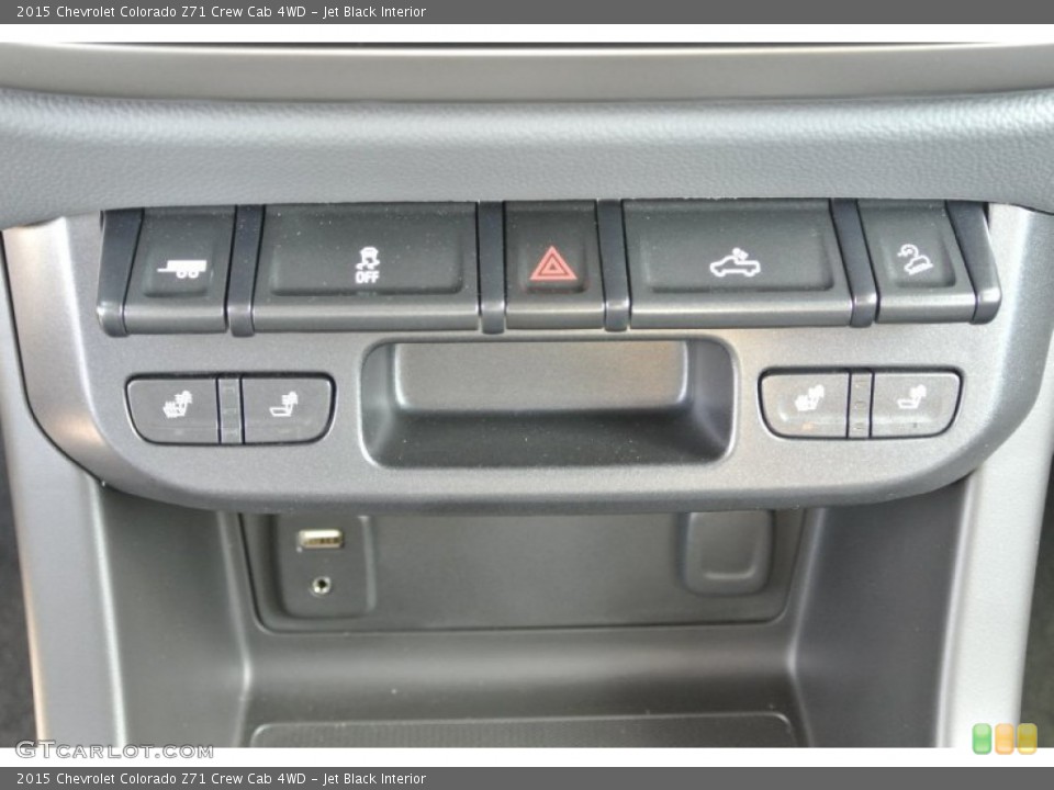 Jet Black Interior Controls for the 2015 Chevrolet Colorado Z71 Crew Cab 4WD #98404762