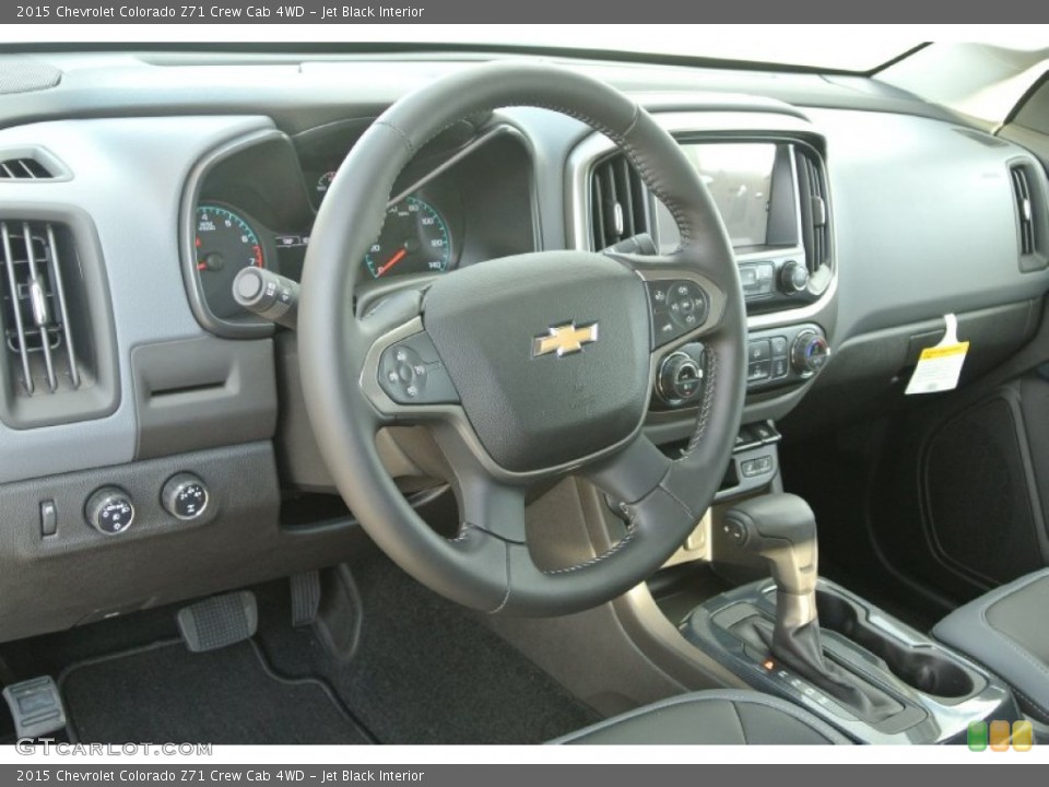 Jet Black Interior Dashboard for the 2015 Chevrolet Colorado Z71 Crew Cab 4WD #98405017