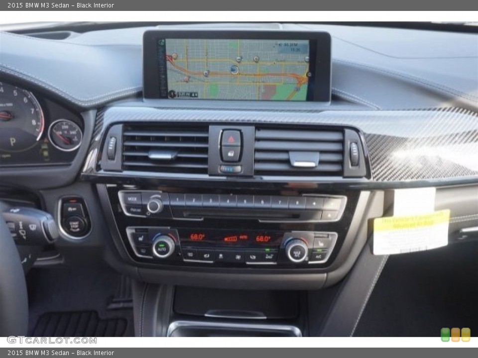 Black Interior Controls for the 2015 BMW M3 Sedan #98410660