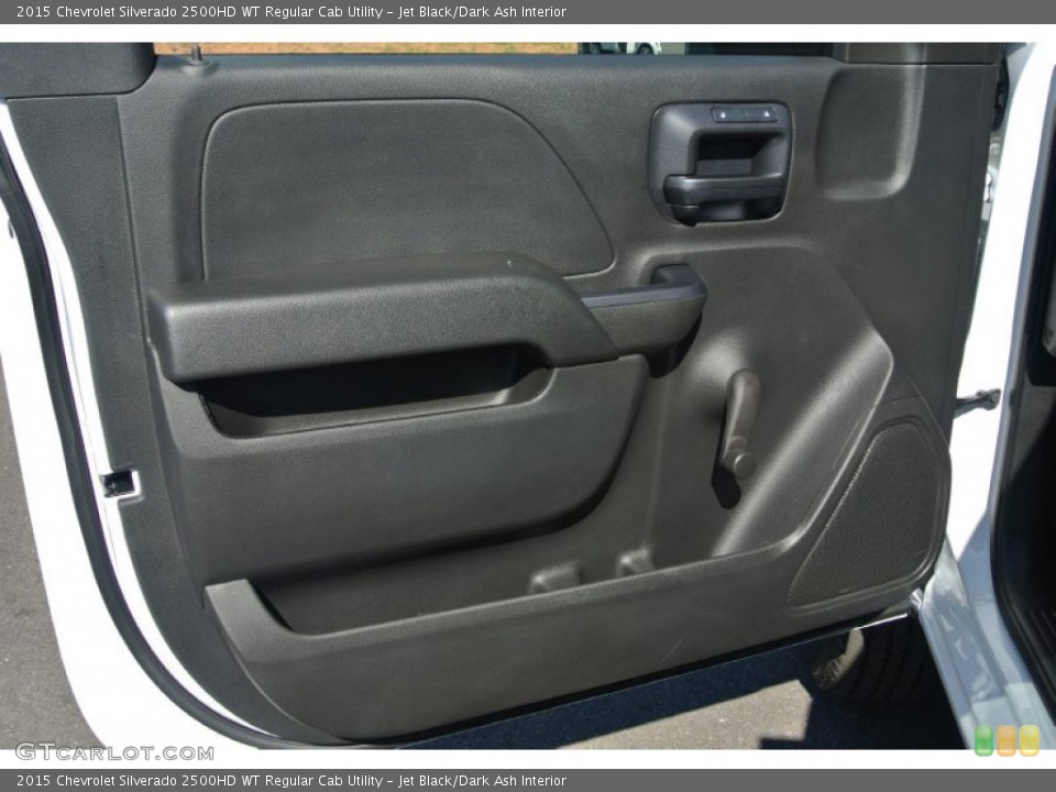 Jet Black/Dark Ash Interior Door Panel for the 2015 Chevrolet Silverado 2500HD WT Regular Cab Utility #98413030