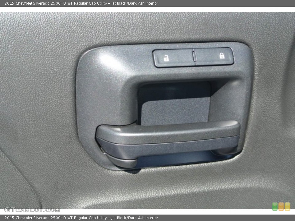 Jet Black/Dark Ash Interior Controls for the 2015 Chevrolet Silverado 2500HD WT Regular Cab Utility #98413054