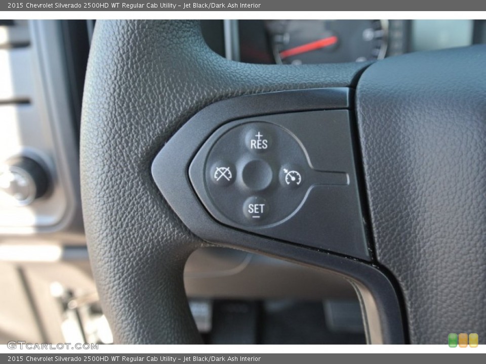Jet Black/Dark Ash Interior Controls for the 2015 Chevrolet Silverado 2500HD WT Regular Cab Utility #98413129