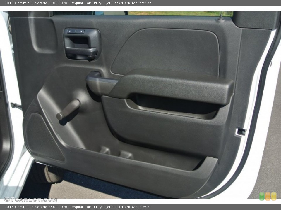 Jet Black/Dark Ash Interior Door Panel for the 2015 Chevrolet Silverado 2500HD WT Regular Cab Utility #98413219