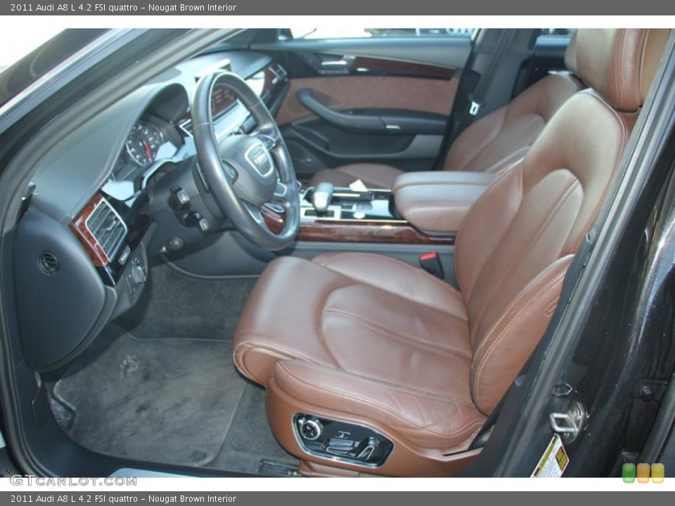 Nougat Brown Interior Front Seat for the 2011 Audi A8 L 4.2 FSI quattro #98416366