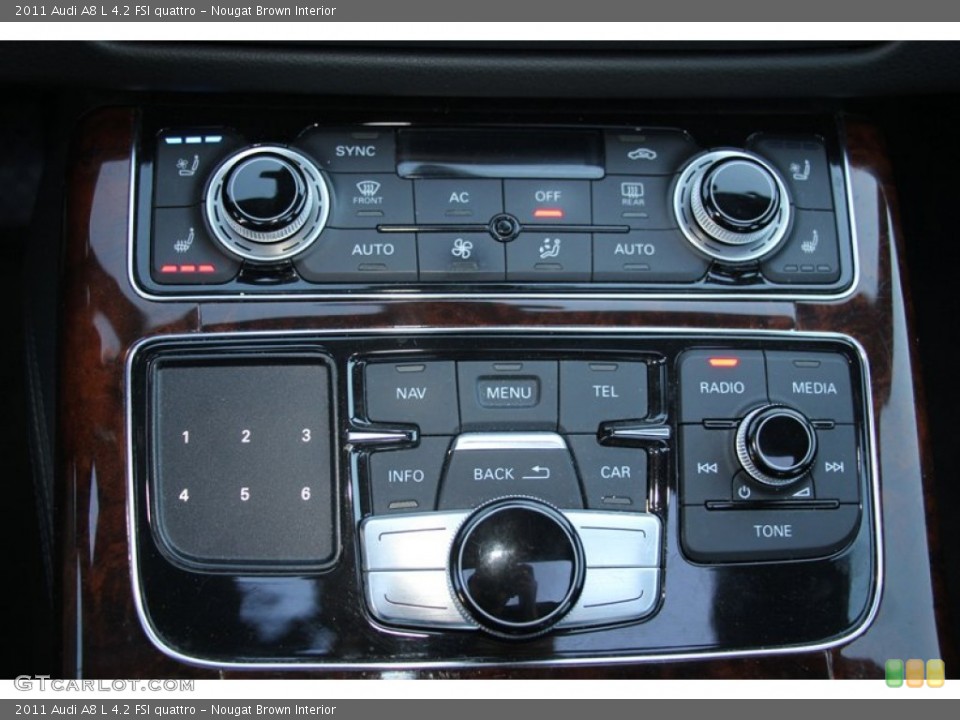 Nougat Brown Interior Controls for the 2011 Audi A8 L 4.2 FSI quattro #98416495