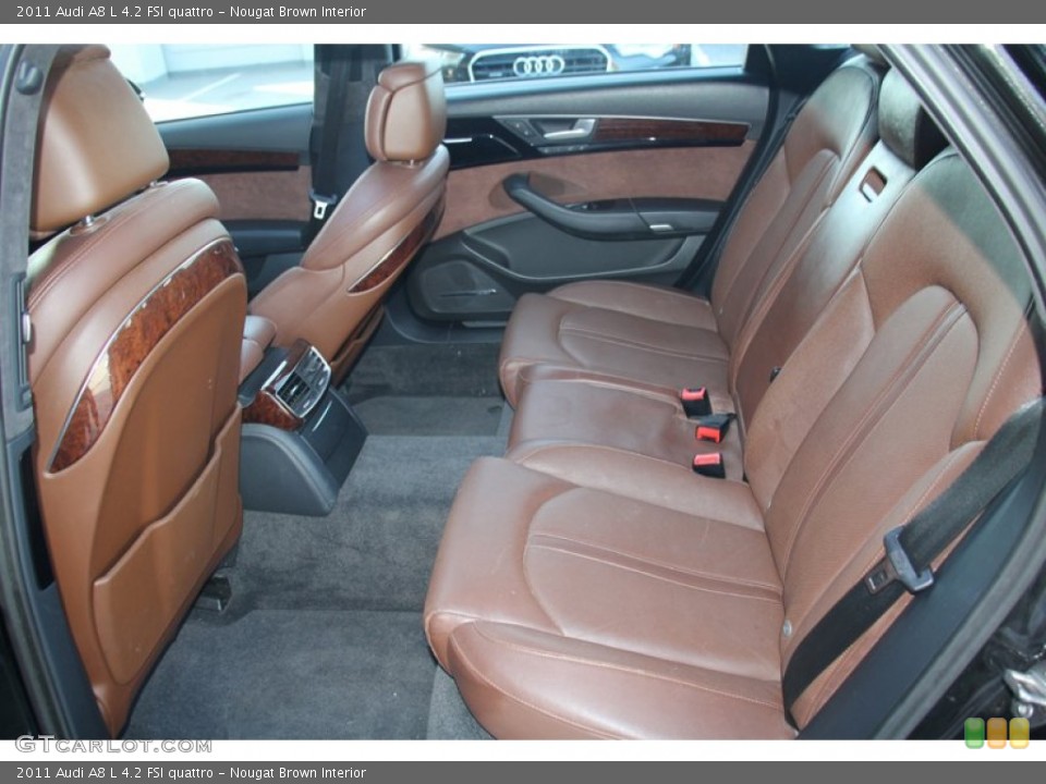 Nougat Brown Interior Rear Seat for the 2011 Audi A8 L 4.2 FSI quattro #98416798