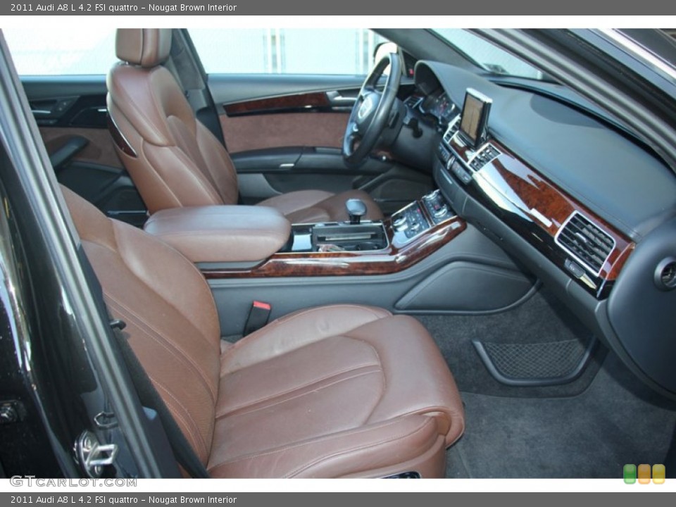 Nougat Brown Interior Front Seat for the 2011 Audi A8 L 4.2 FSI quattro #98417002