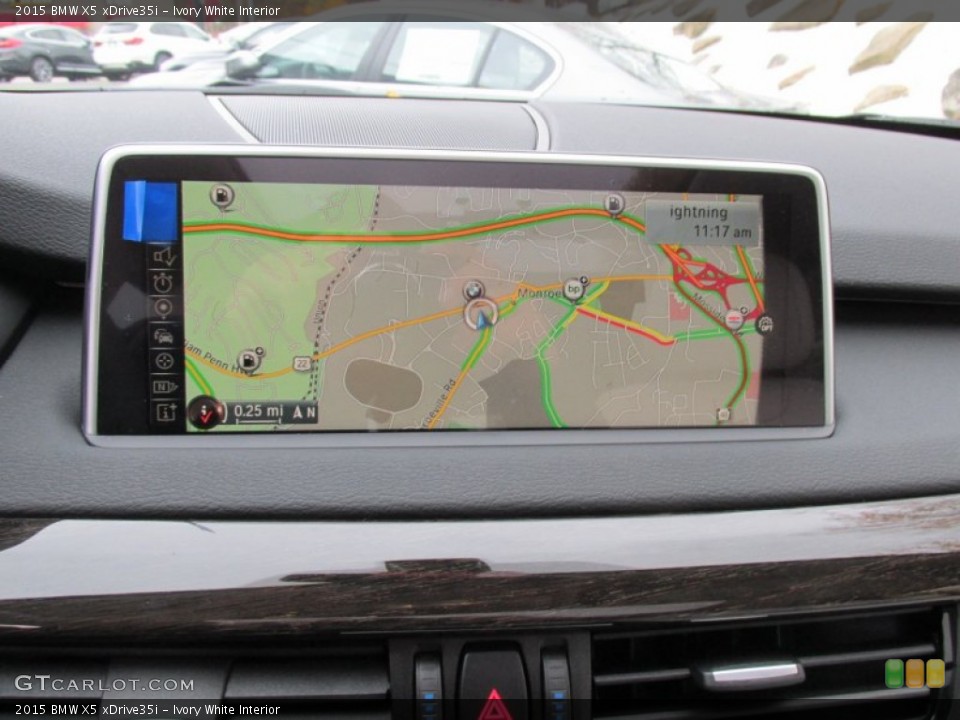 Ivory White Interior Navigation for the 2015 BMW X5 xDrive35i #98431199