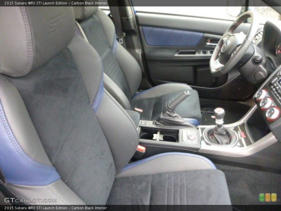 Carbon Black Interior Front Seat for the 2015 Subaru WRX STI Launch Edition #98434718