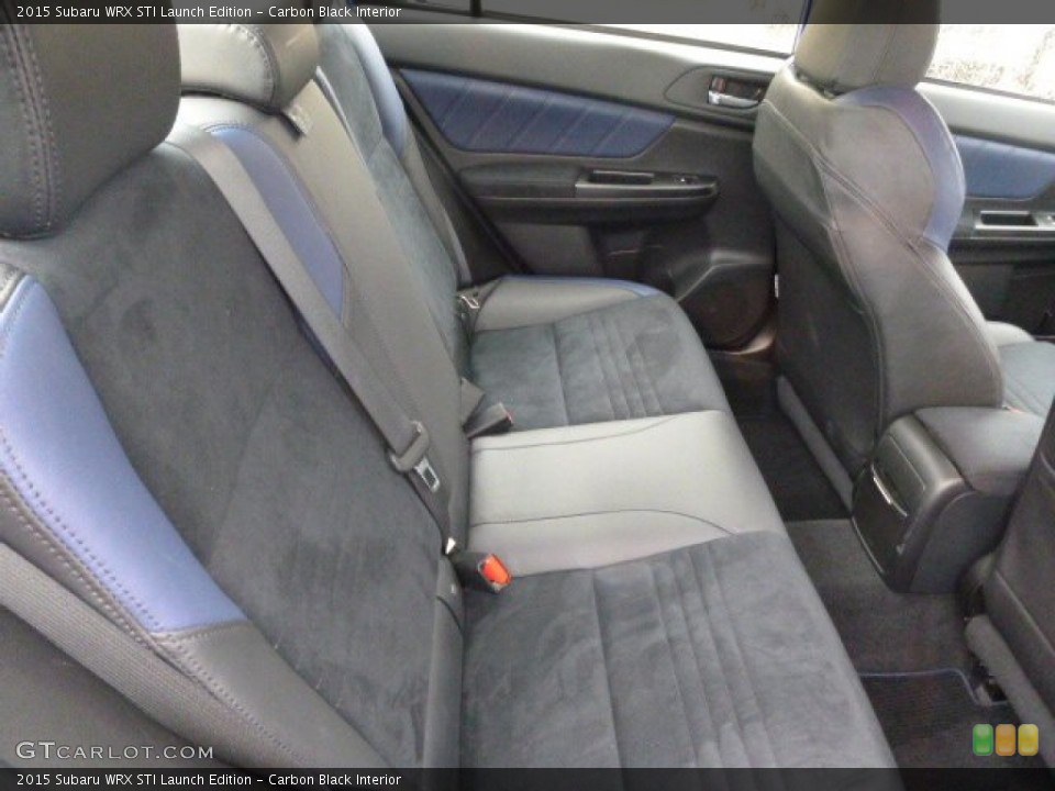 Carbon Black Interior Rear Seat for the 2015 Subaru WRX STI Launch Edition #98434766