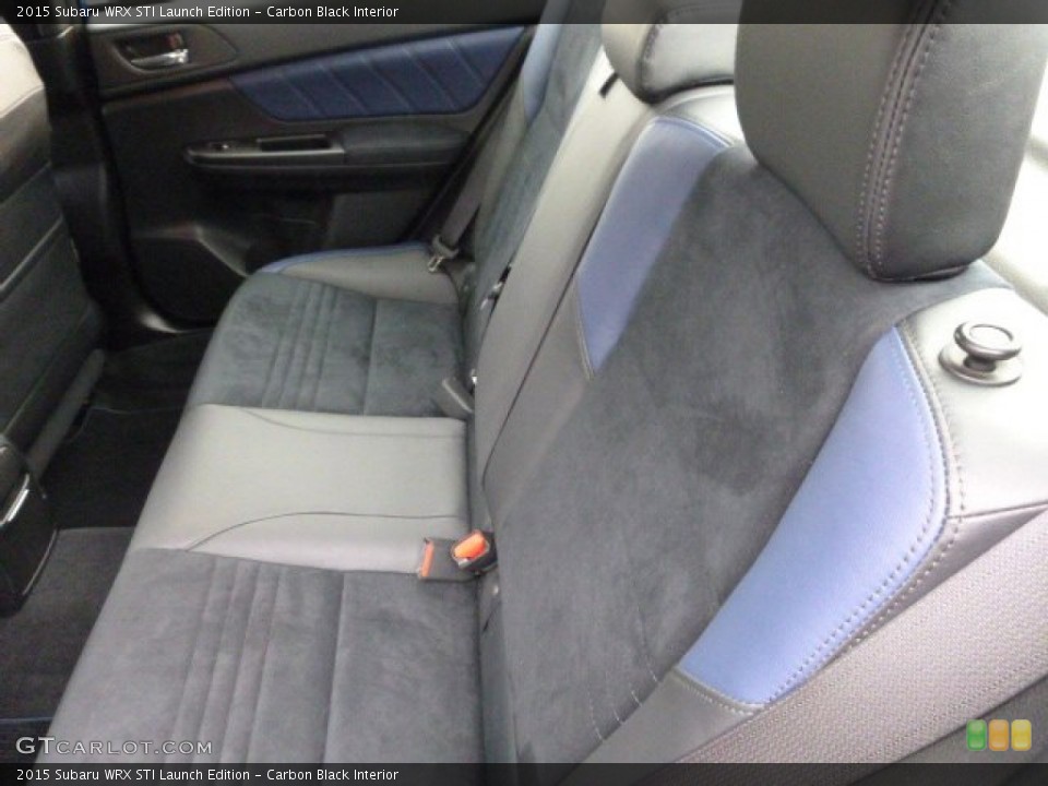 Carbon Black Interior Rear Seat for the 2015 Subaru WRX STI Launch Edition #98434816