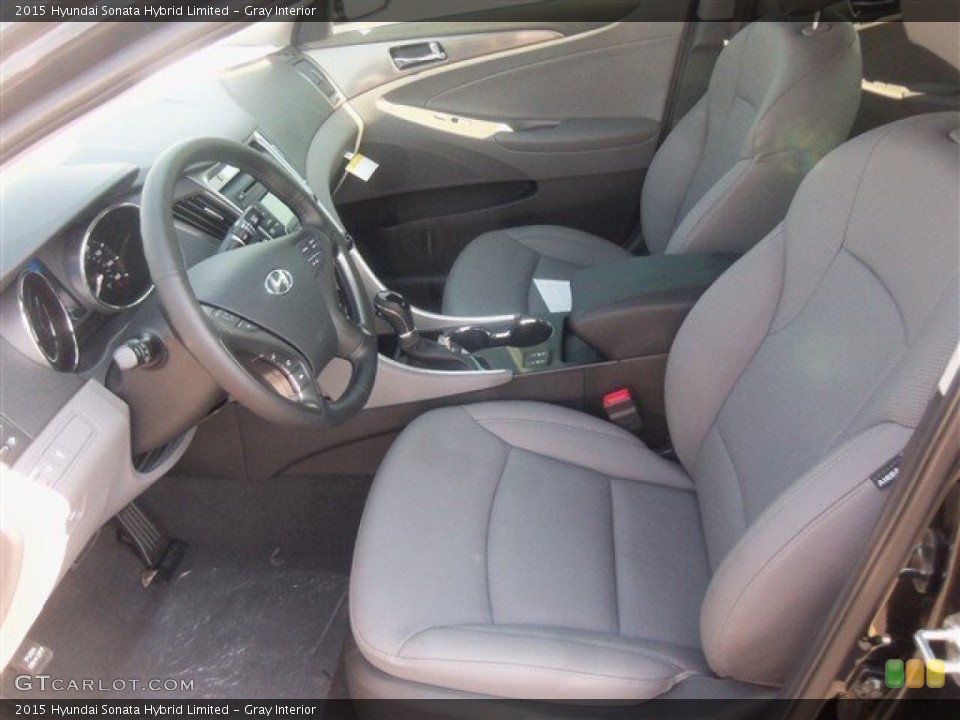Gray Interior Front Seat for the 2015 Hyundai Sonata Hybrid Limited #98436587