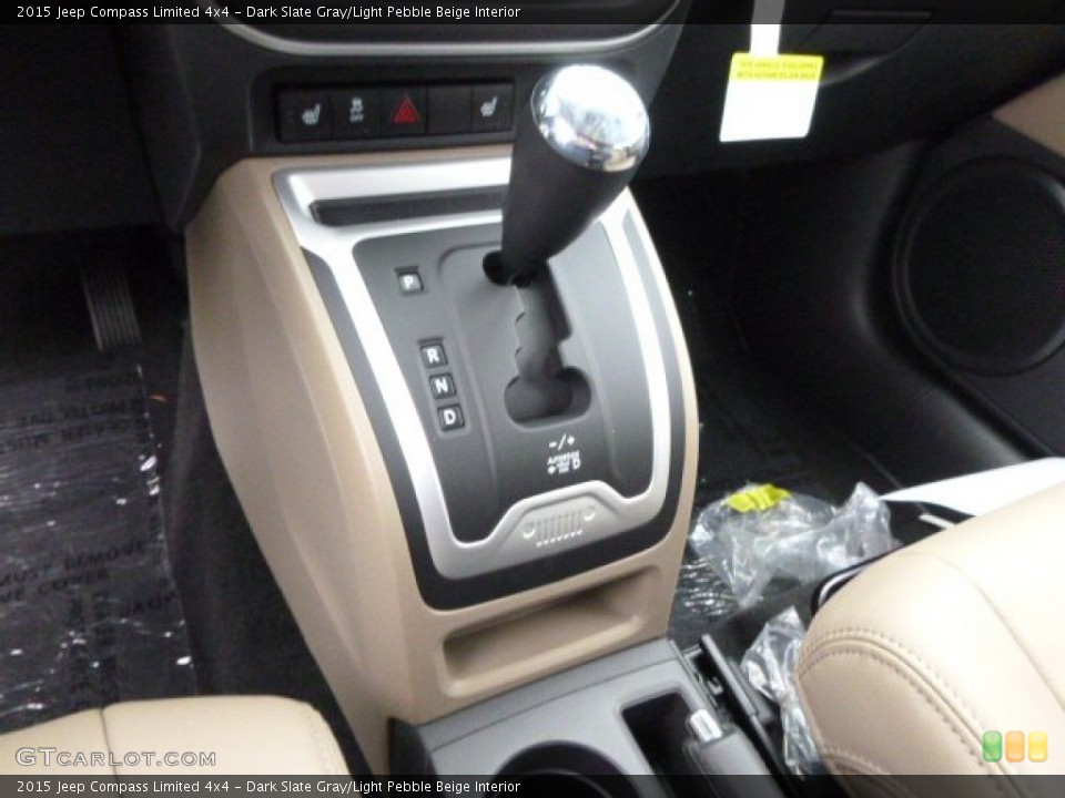 Dark Slate Gray/Light Pebble Beige Interior Transmission for the 2015 Jeep Compass Limited 4x4 #98442749