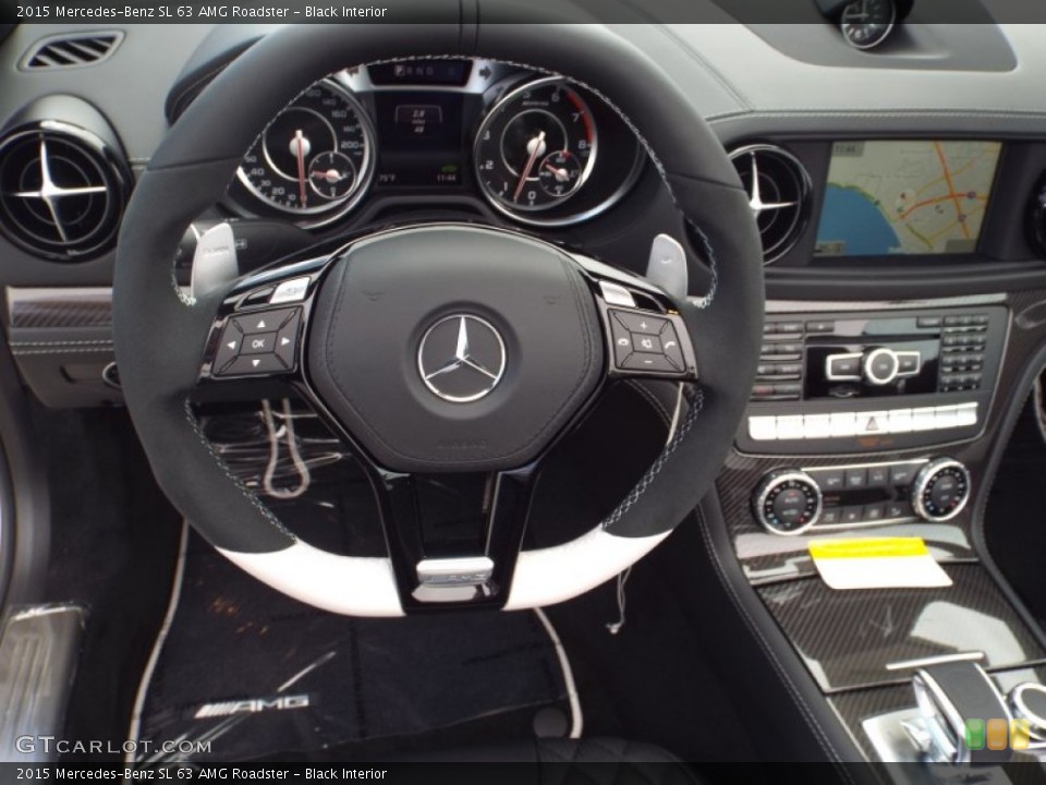 Black Interior Steering Wheel for the 2015 Mercedes-Benz SL 63 AMG Roadster #98445749