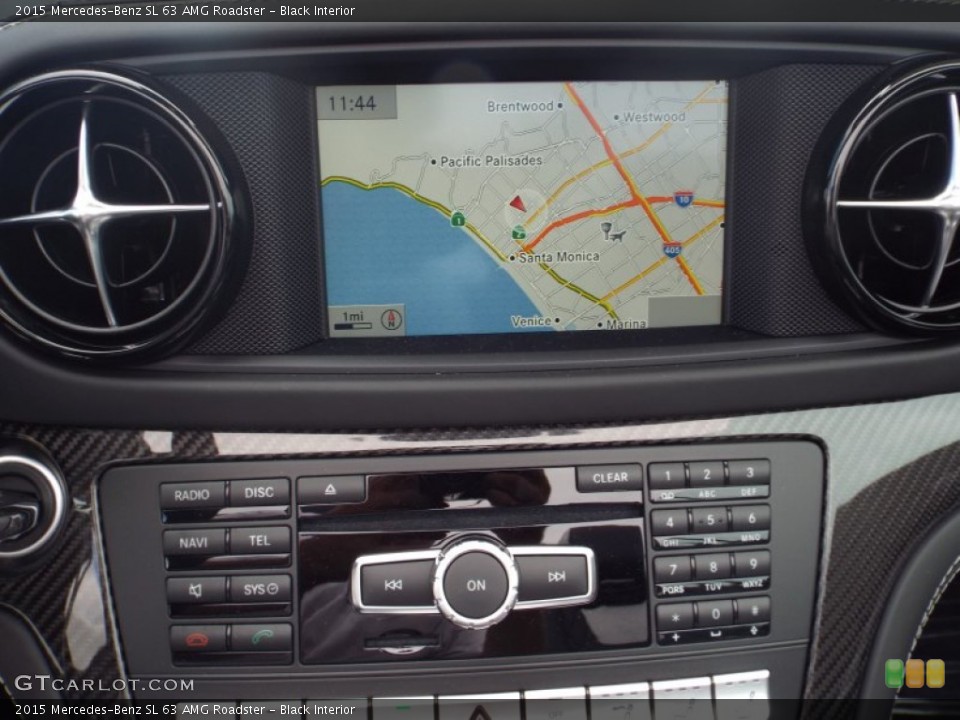 Black Interior Navigation for the 2015 Mercedes-Benz SL 63 AMG Roadster #98445797