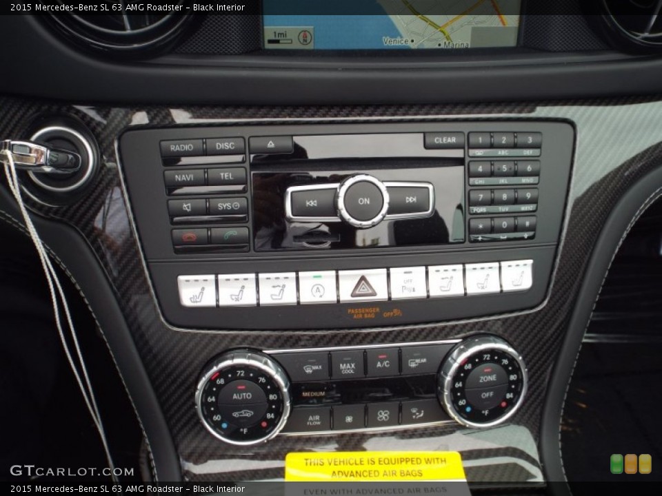 Black Interior Controls for the 2015 Mercedes-Benz SL 63 AMG Roadster #98445860