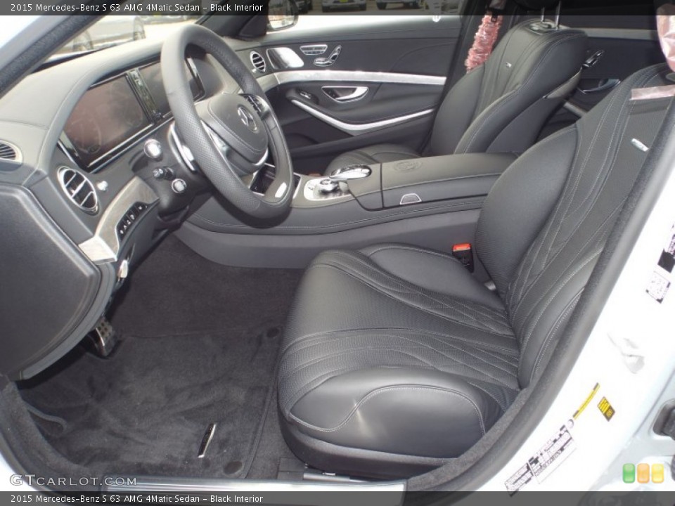 Black Interior Front Seat for the 2015 Mercedes-Benz S 63 AMG 4Matic Sedan #98447438