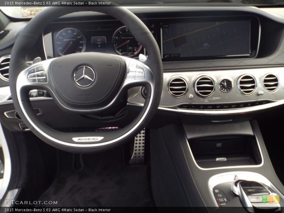 Black Interior Dashboard for the 2015 Mercedes-Benz S 63 AMG 4Matic Sedan #98447486