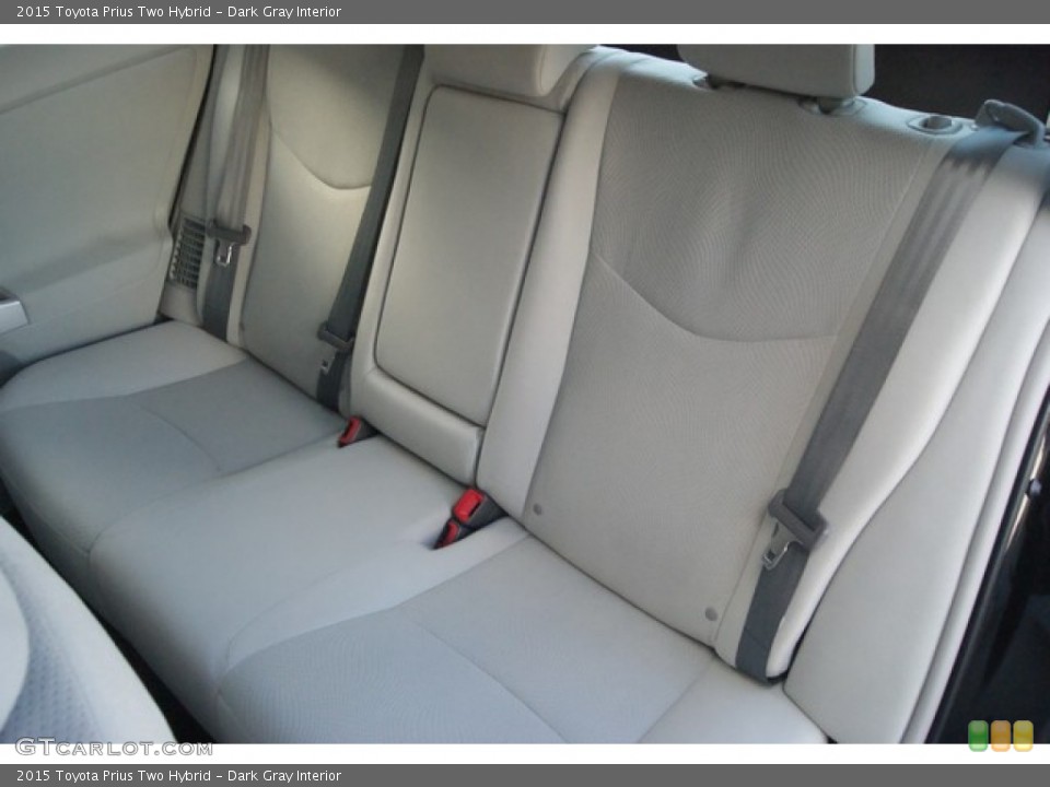 Dark Gray Interior Rear Seat for the 2015 Toyota Prius Two Hybrid #98449154