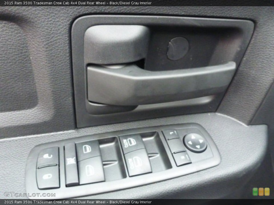 Black/Diesel Gray Interior Controls for the 2015 Ram 3500 Tradesman Crew Cab 4x4 Dual Rear Wheel #98450725