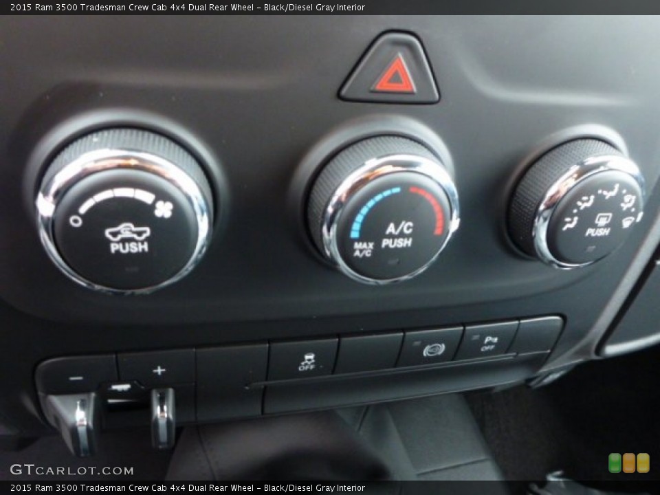 Black/Diesel Gray Interior Controls for the 2015 Ram 3500 Tradesman Crew Cab 4x4 Dual Rear Wheel #98450822