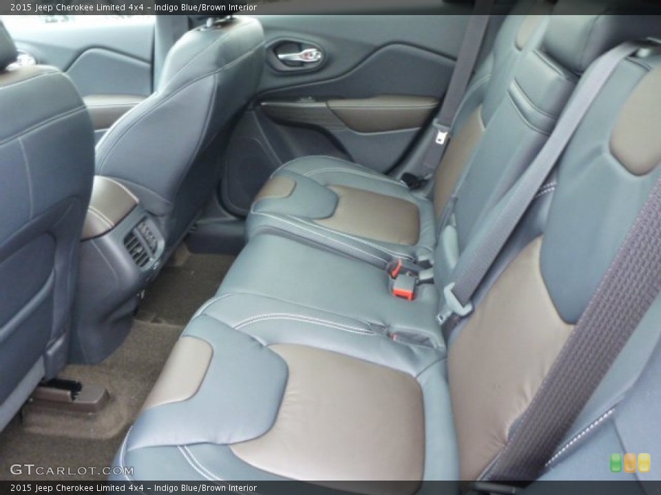 Indigo Blue/Brown Interior Rear Seat for the 2015 Jeep Cherokee Limited 4x4 #98453285