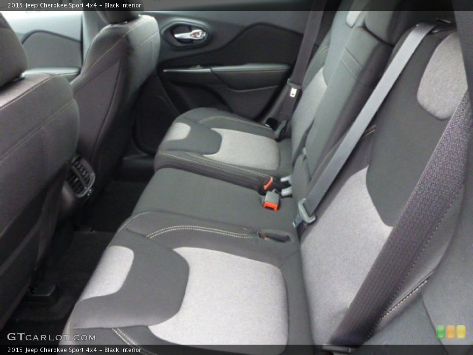 Black Interior Rear Seat for the 2015 Jeep Cherokee Sport 4x4 #98453669