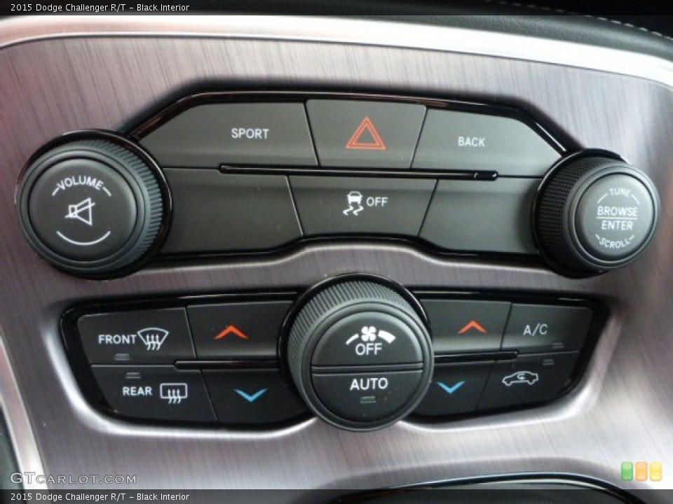 Black Interior Controls for the 2015 Dodge Challenger R/T #98455000