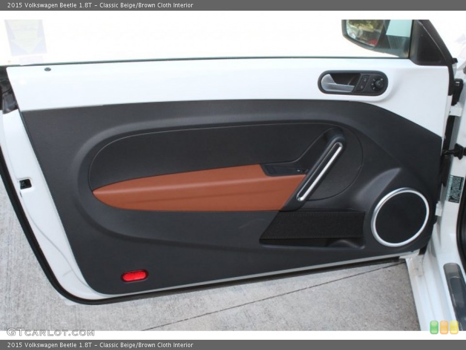 Classic Beige/Brown Cloth Interior Door Panel for the 2015 Volkswagen Beetle 1.8T #98456363