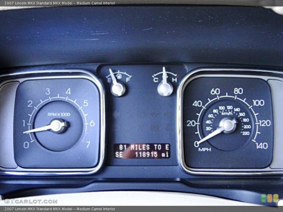 Medium Camel Interior Gauges for the 2007 Lincoln MKX  #98460230