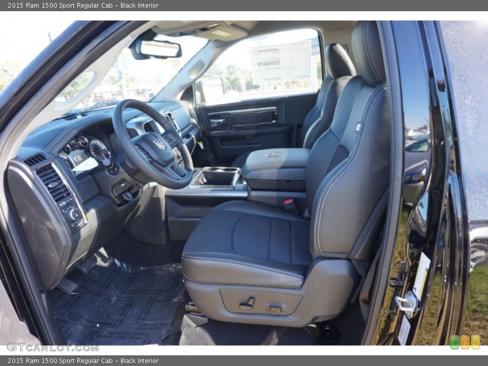 Black Interior Front Seat for the 2015 Ram 1500 Sport Regular Cab #98466213