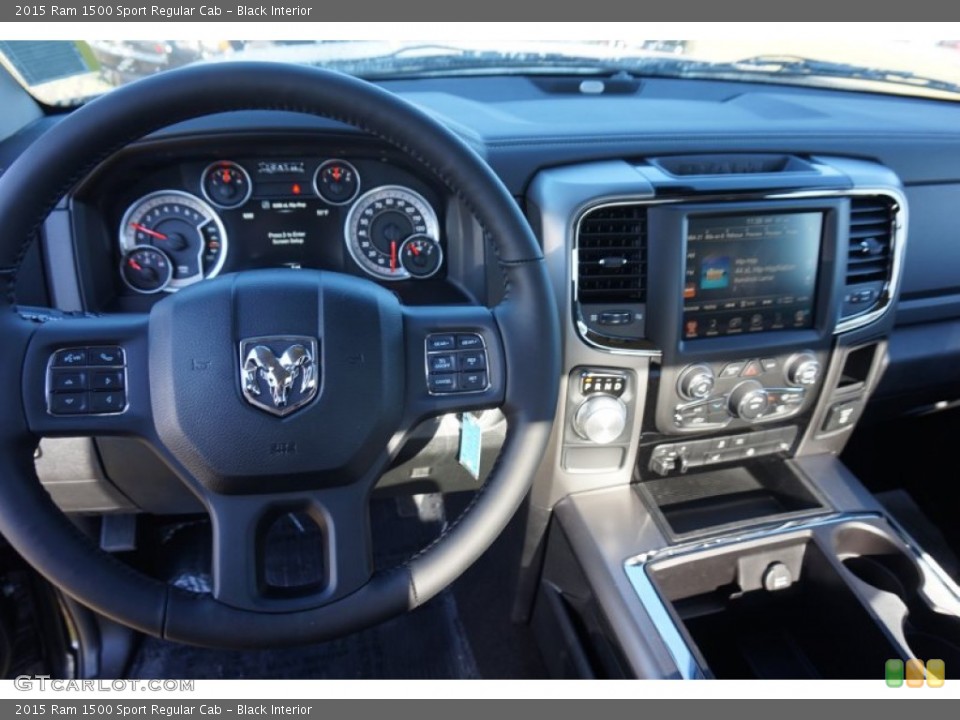 Black Interior Dashboard for the 2015 Ram 1500 Sport Regular Cab #98466237