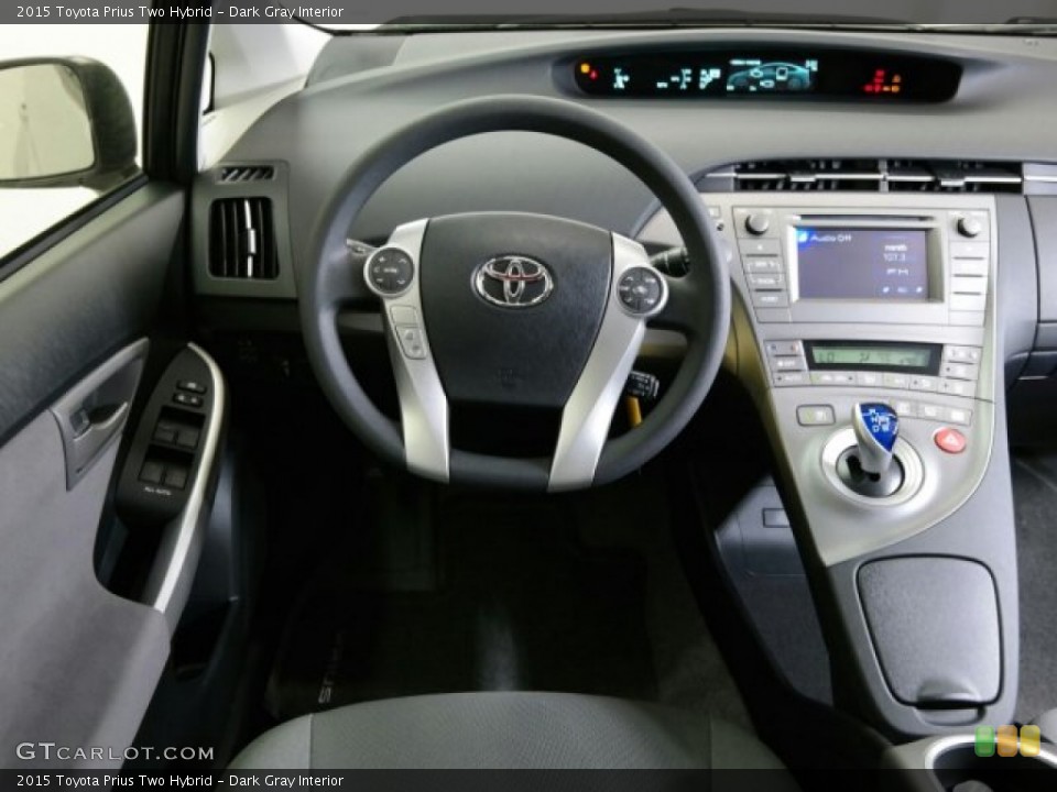 Dark Gray Interior Controls for the 2015 Toyota Prius Two Hybrid #98467992