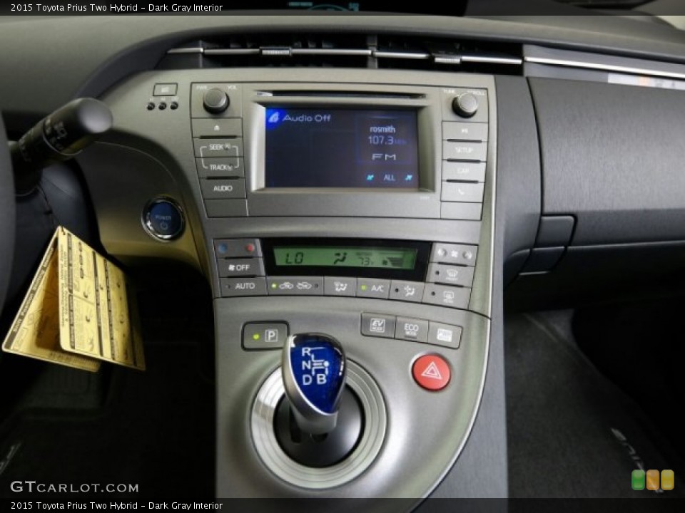 Dark Gray Interior Controls for the 2015 Toyota Prius Two Hybrid #98468051