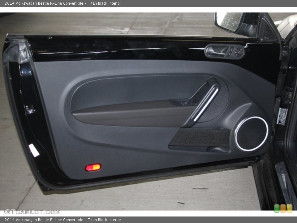 Titan Black Interior Door Panel for the 2014 Volkswagen Beetle R-Line Convertible #98468772