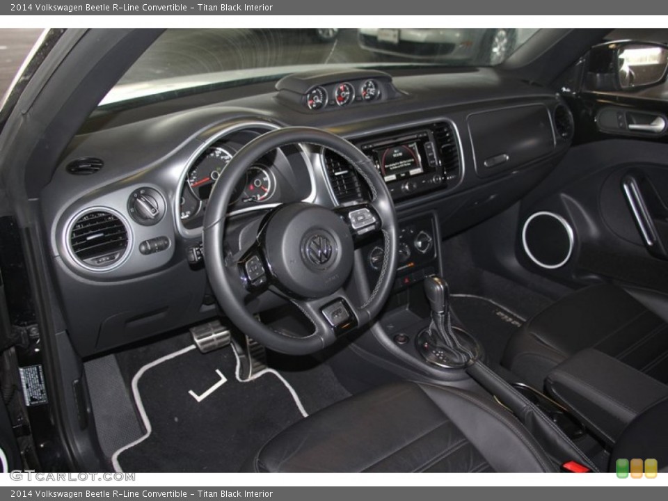 Titan Black Interior Prime Interior for the 2014 Volkswagen Beetle R-Line Convertible #98468793