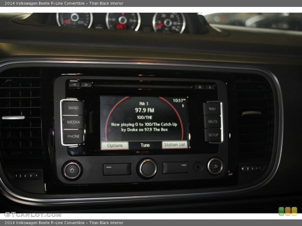 Titan Black Interior Controls for the 2014 Volkswagen Beetle R-Line Convertible #98468964