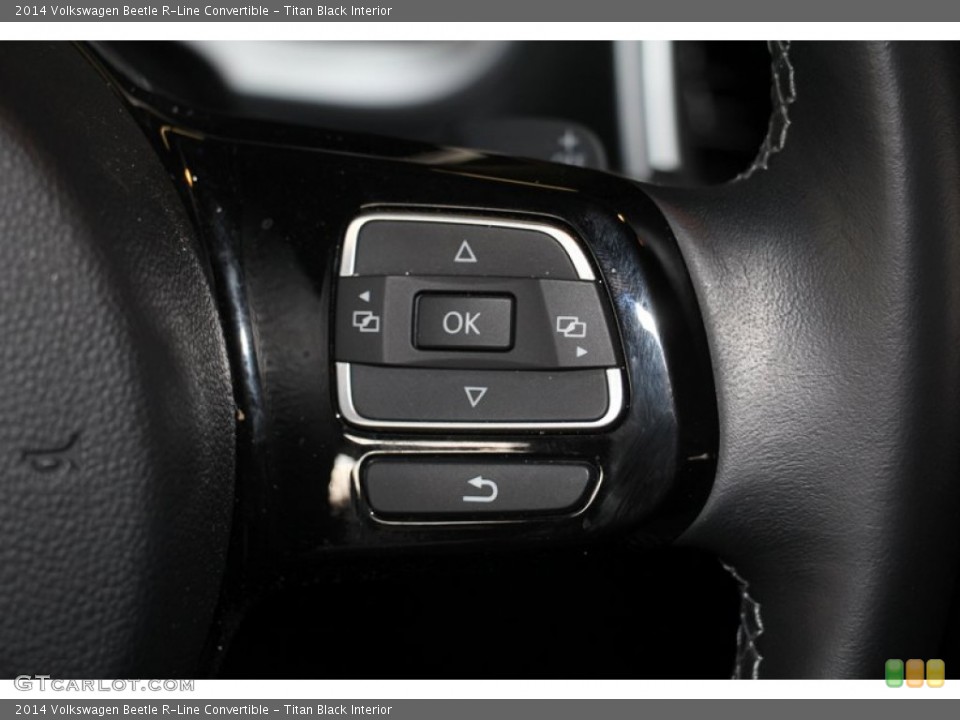 Titan Black Interior Controls for the 2014 Volkswagen Beetle R-Line Convertible #98469008