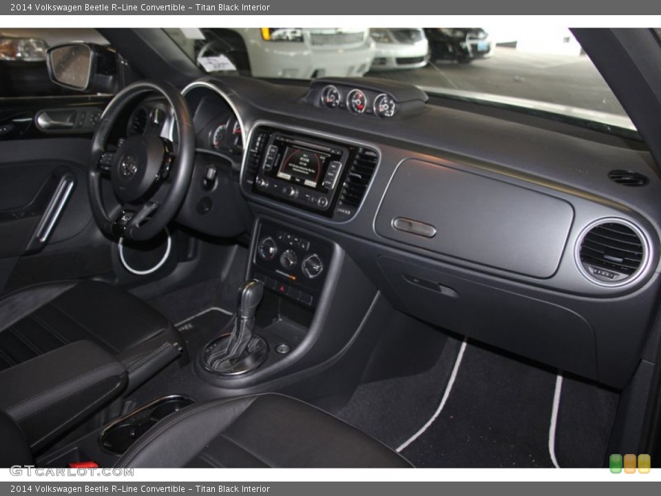 Titan Black Interior Dashboard for the 2014 Volkswagen Beetle R-Line Convertible #98469183
