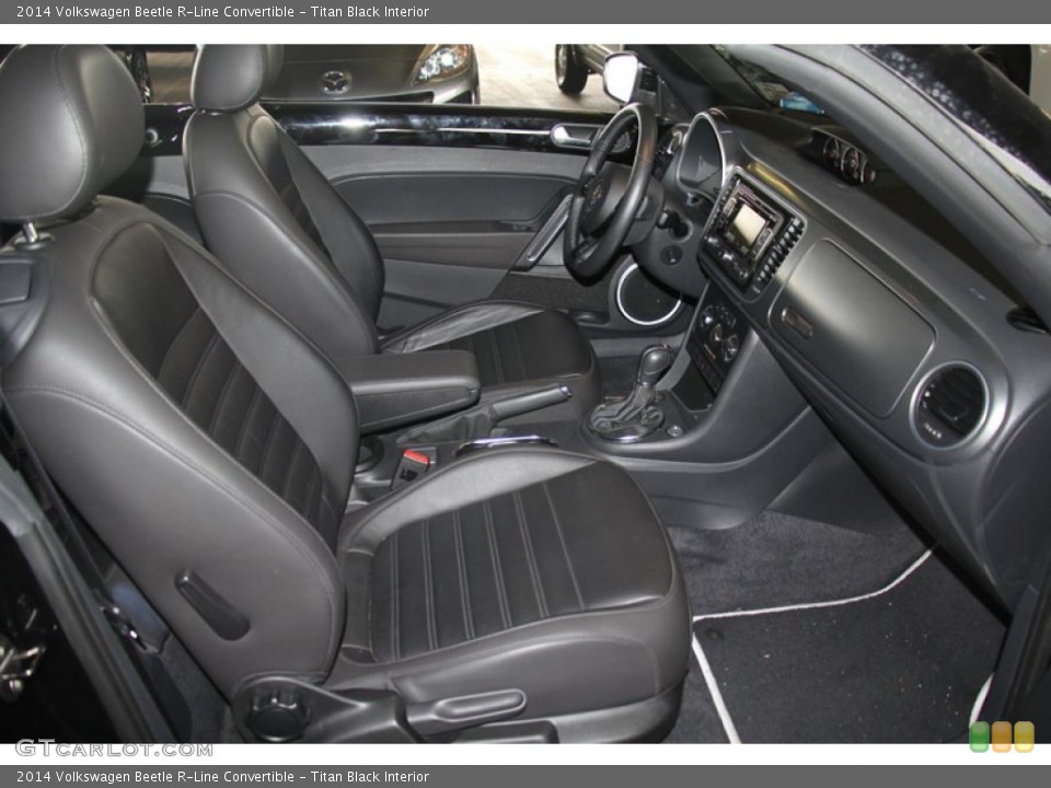Titan Black Interior Front Seat for the 2014 Volkswagen Beetle R-Line Convertible #98469207