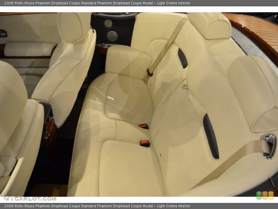 Light Creme Interior Rear Seat for the 2008 Rolls-Royce Phantom Drophead Coupe  #98478009