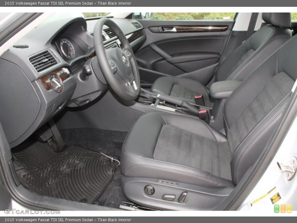 Titan Black Interior Front Seat for the 2015 Volkswagen Passat TDI SEL Premium Sedan #98483259