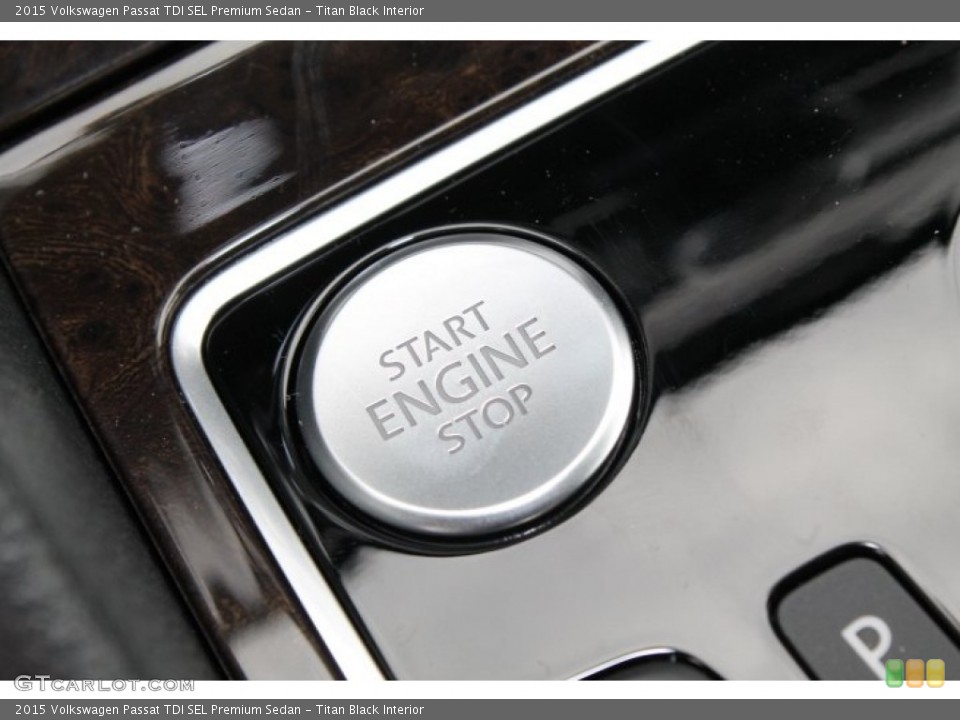 Titan Black Interior Controls for the 2015 Volkswagen Passat TDI SEL Premium Sedan #98483525