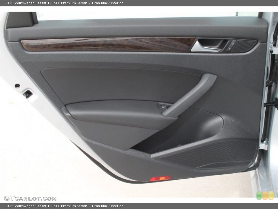 Titan Black Interior Door Panel for the 2015 Volkswagen Passat TDI SEL Premium Sedan #98483619