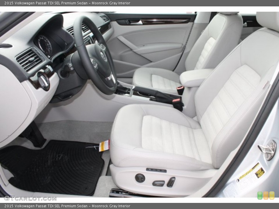 Moonrock Gray Interior Front Seat for the 2015 Volkswagen Passat TDI SEL Premium Sedan #98484897