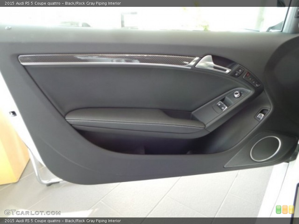 Black/Rock Gray Piping Interior Door Panel for the 2015 Audi RS 5 Coupe quattro #98485077