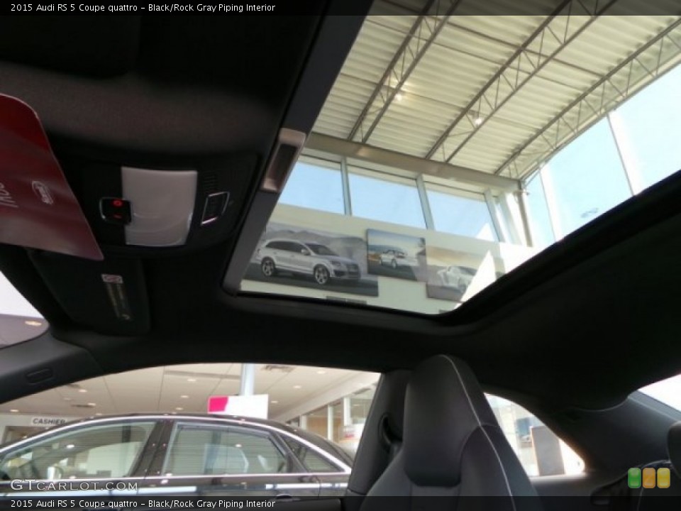 Black/Rock Gray Piping Interior Sunroof for the 2015 Audi RS 5 Coupe quattro #98485260