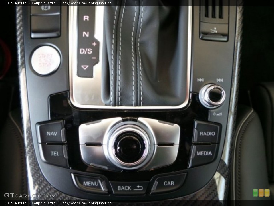 Black/Rock Gray Piping Interior Controls for the 2015 Audi RS 5 Coupe quattro #98485356