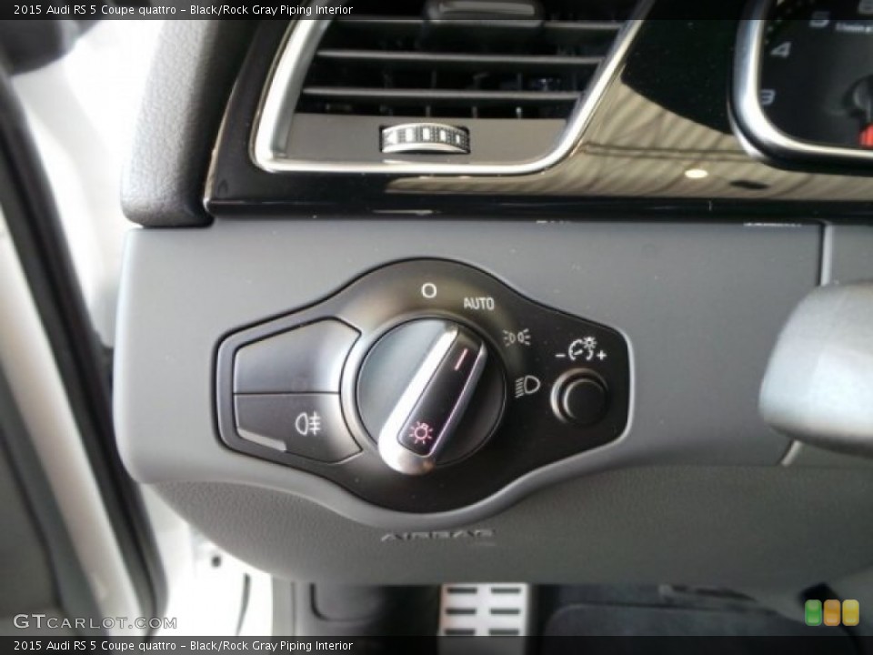 Black/Rock Gray Piping Interior Controls for the 2015 Audi RS 5 Coupe quattro #98485431