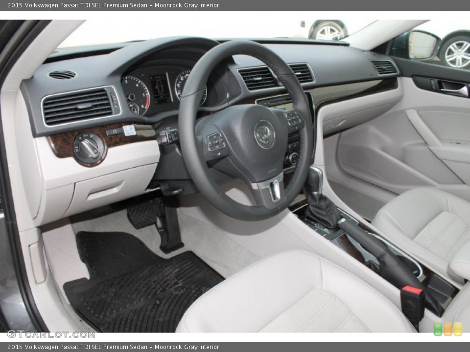 Moonrock Gray Interior Prime Interior for the 2015 Volkswagen Passat TDI SEL Premium Sedan #98487210